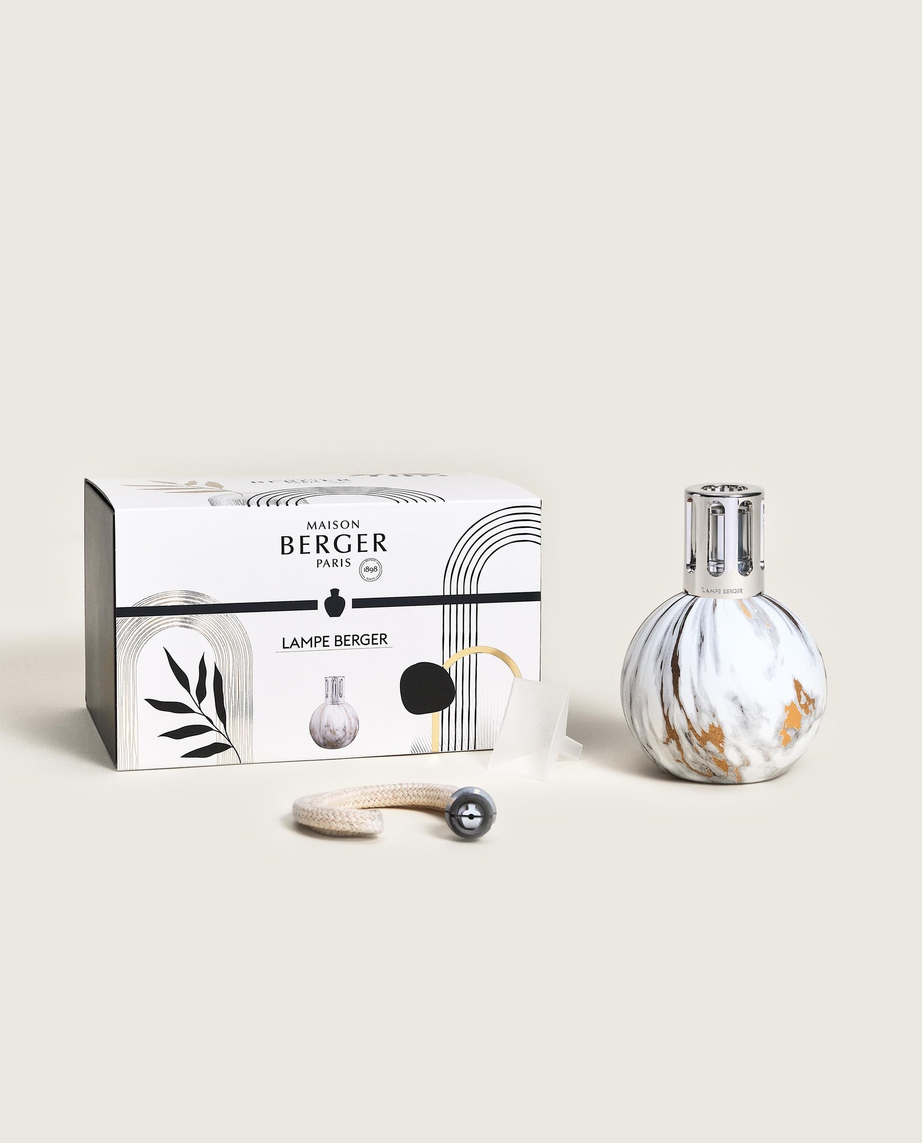 Maison Berger Lampe Marbrure Blanche