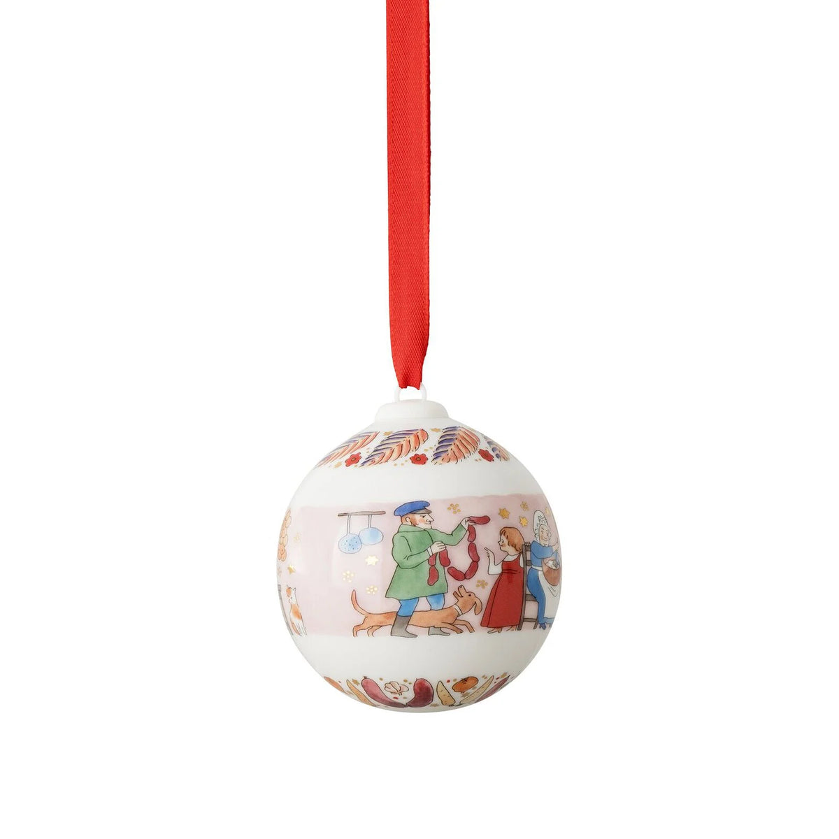 Hutschenreuther Weihnachtskugel 2026 "Weihnachtsschmaus"
