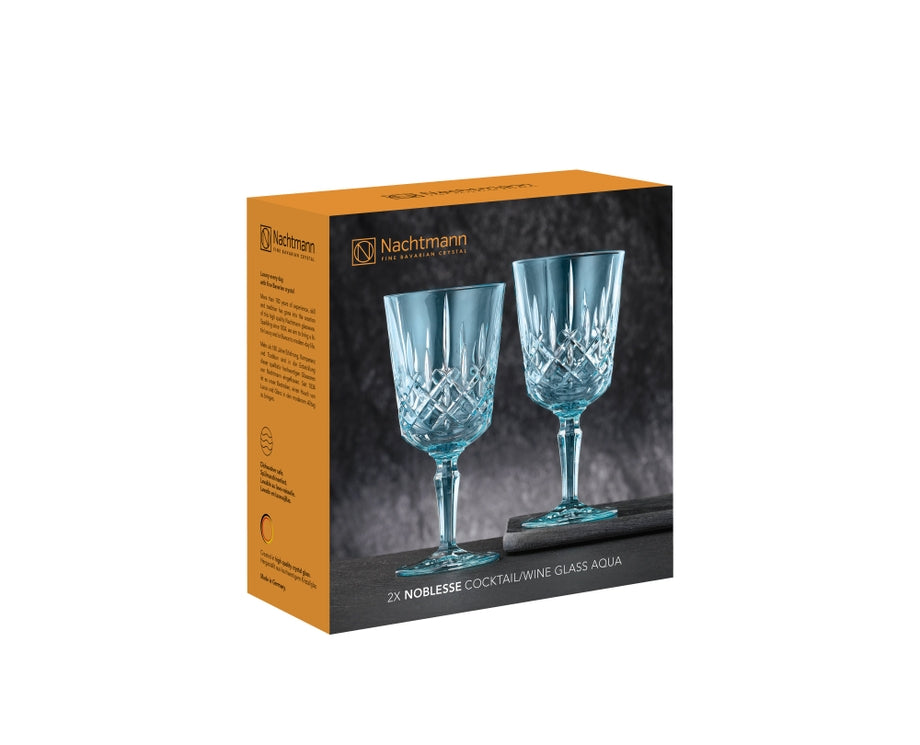Nachtmann NOBLESSE Cocktail-/ Wein-Glas 2er Set Aqua