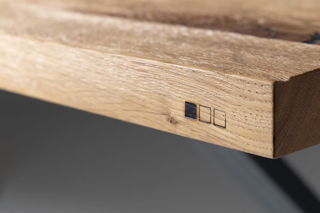 bulbaum "handgemaach" Esstisch "X-Bähn"