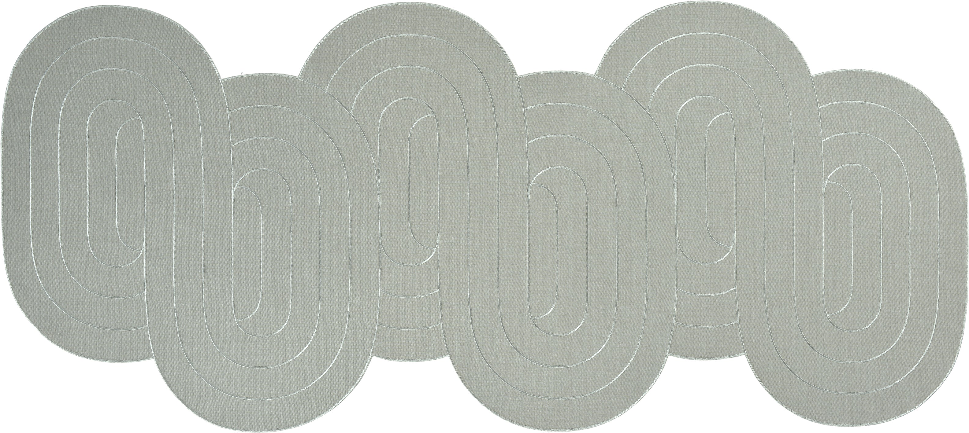 Sander Elegance Tischläufer Farbe 80, oval 50x115