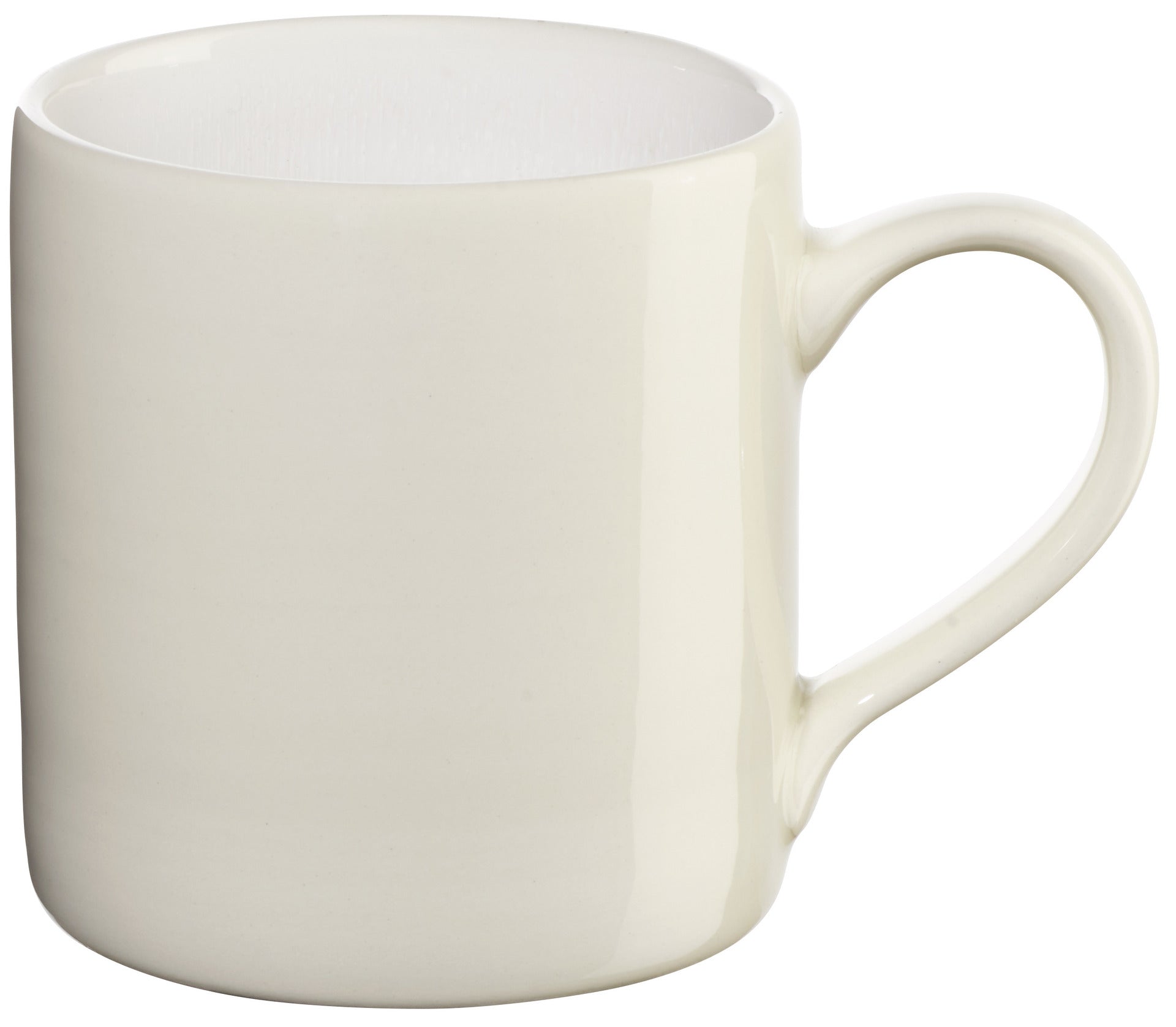 ASA re:glaze Henkelbecher sparkling white D. 8 cm, H. 9 cm, 0,3 l