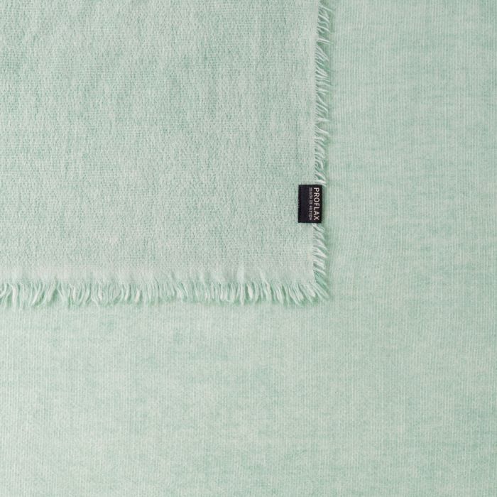 Proflax 8190 Plaid mit Fransen Farbe 591 Mint, 130x170cm