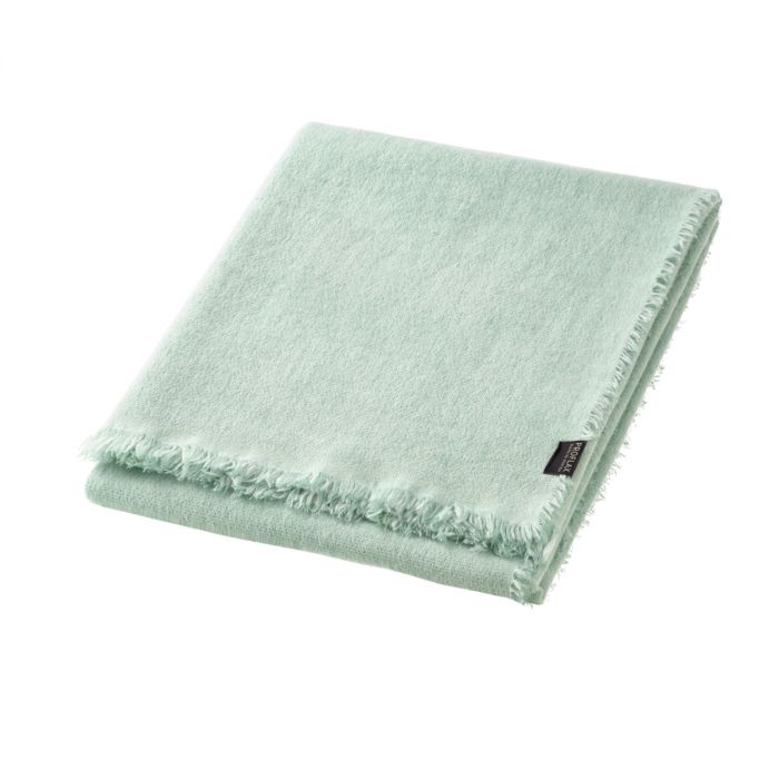 Proflax 8190 Plaid mit Fransen Farbe 591 Mint, 130x170cm