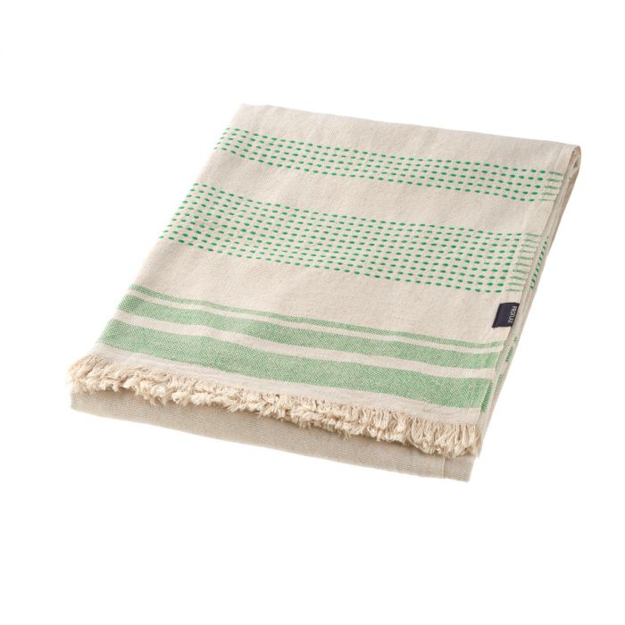 Proflax 8199 Plaid mit Fransen Farbe 535 green, 135x180cm