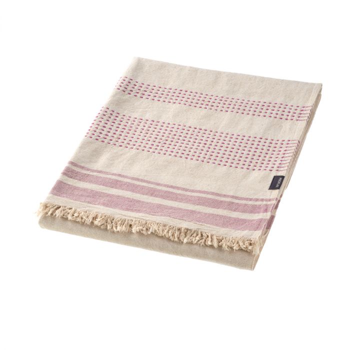 Proflax 8199 Plaid mit Fransen Farbe 244 viola, 135x180cm