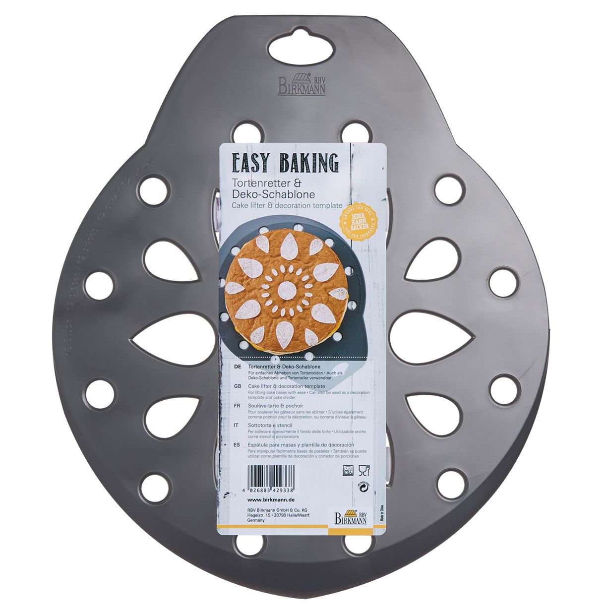 Birkmann Easy Baking Tortenretter & Dekorschablone 28cm