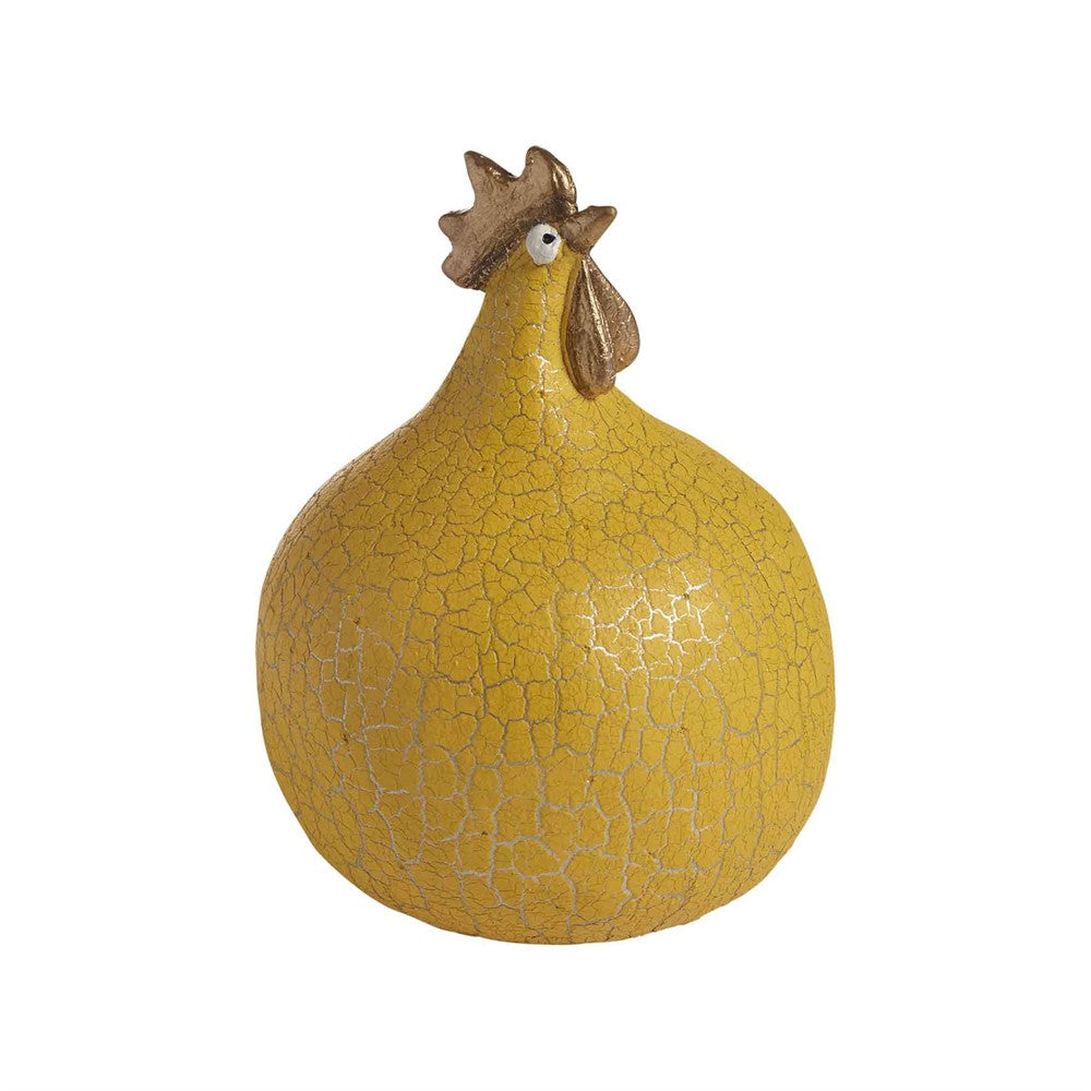 Höna Hen Creacked Gelb, 12,5cm