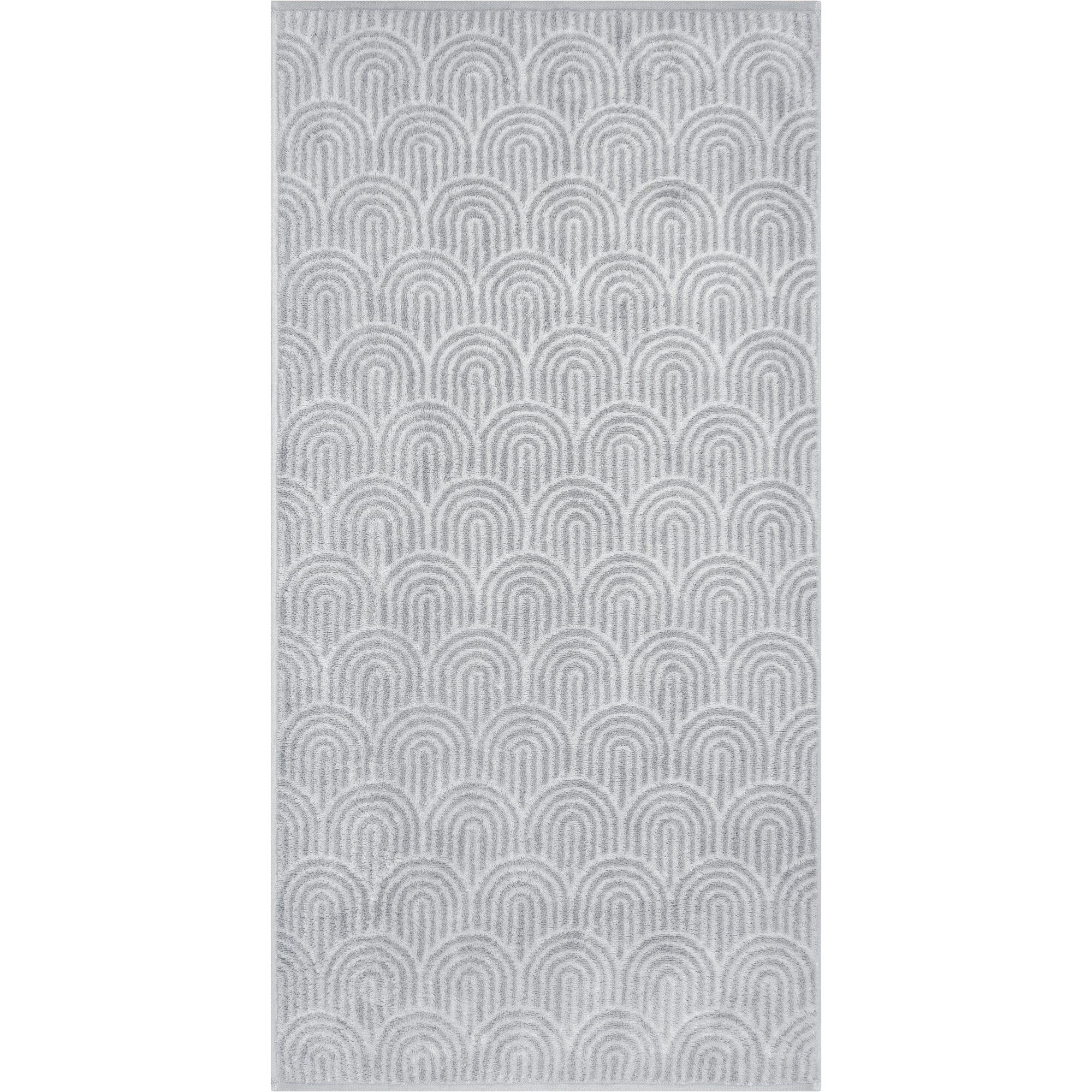 Cawö Duschtusch Grafik rund, 70x140cm, 100% Baumwolle