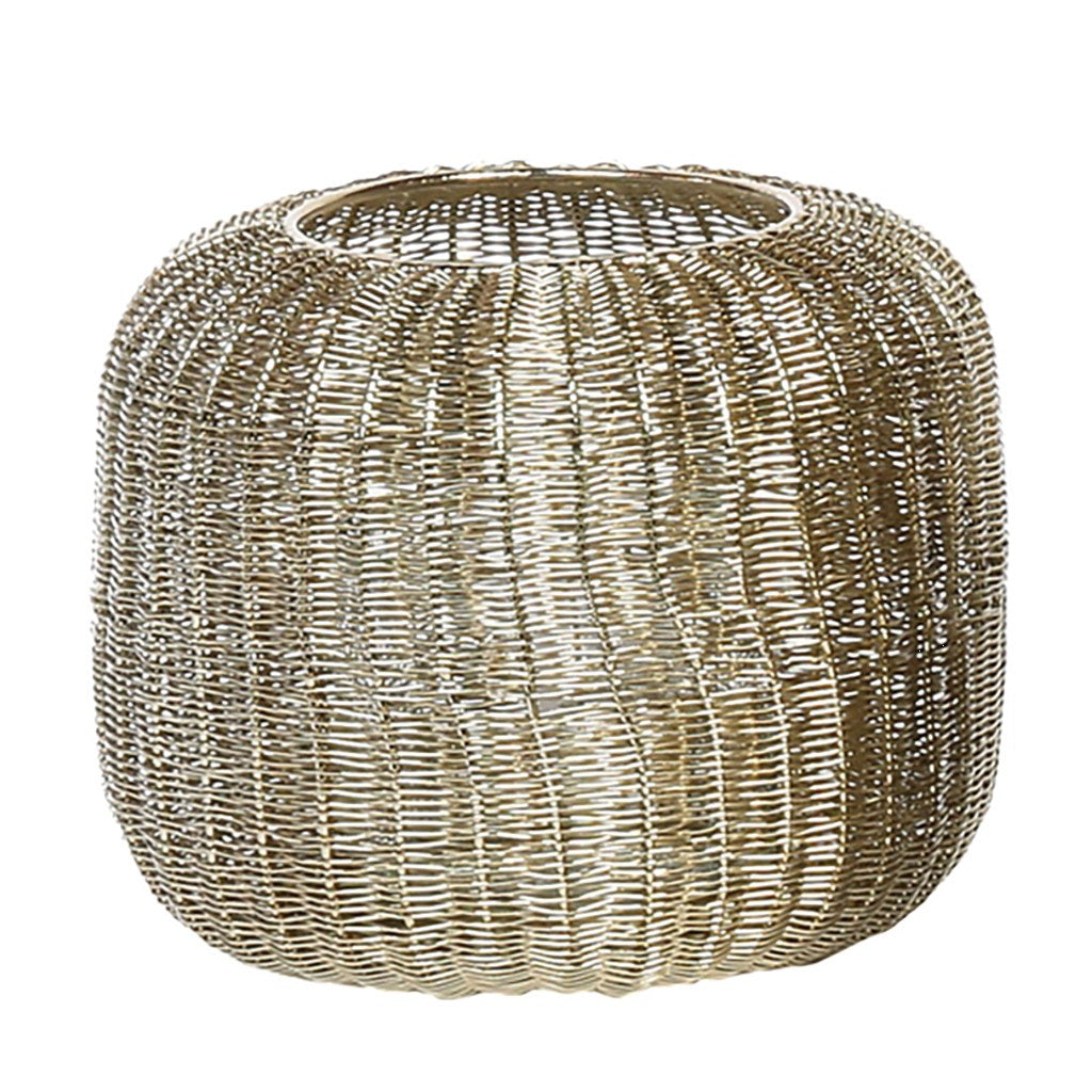 WMG Marin Windlicht gold, h 15cm d 18cm