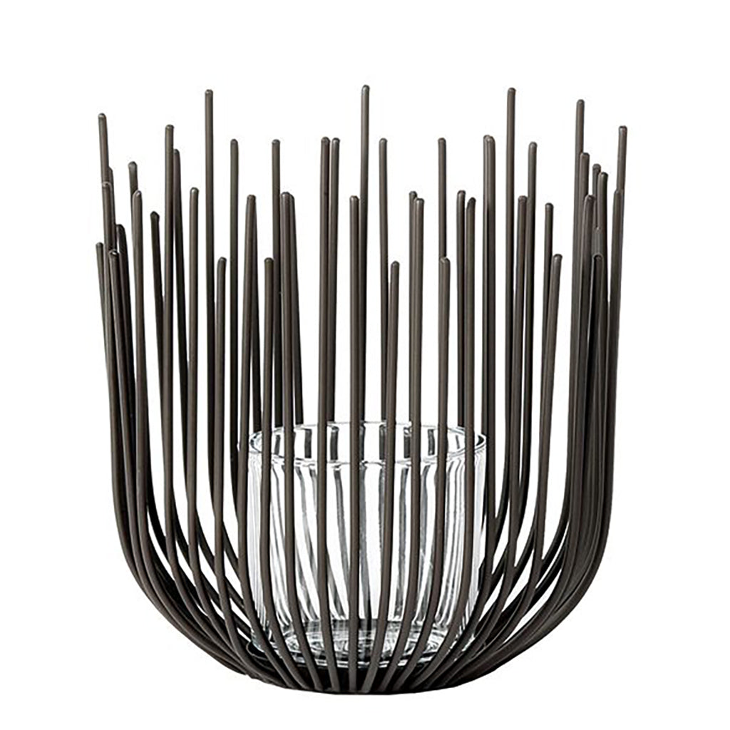 WMG Laura Windlicht schwarz, h 30cm d 28cm