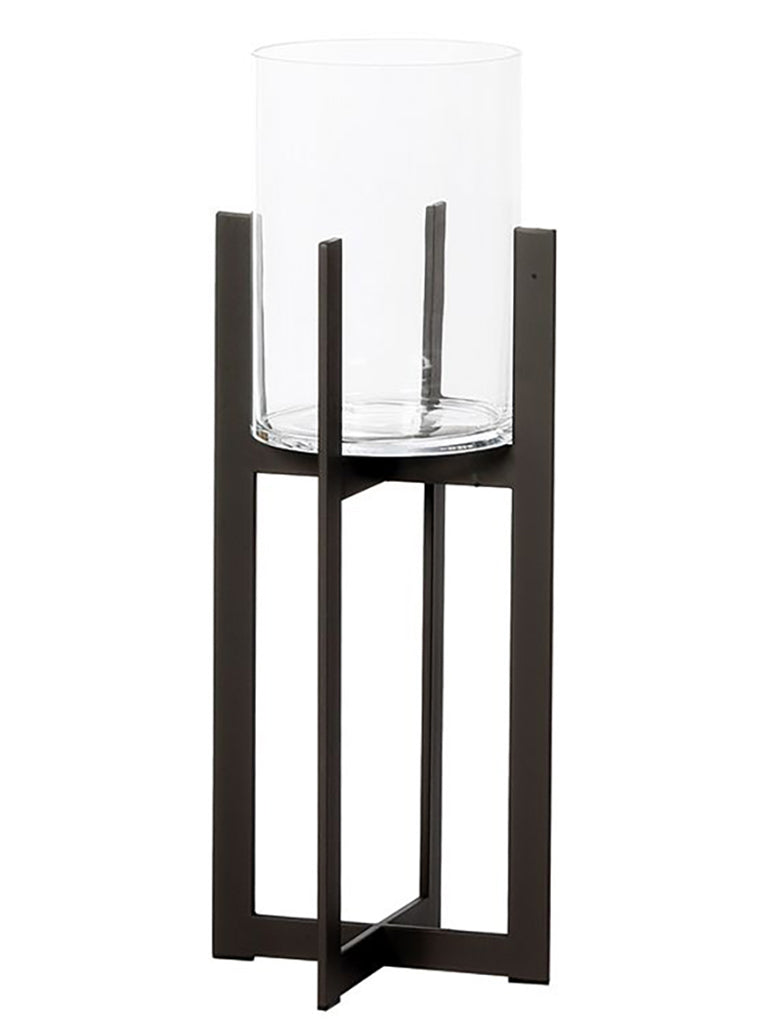 Wmg Windlicht Schwarz Metall