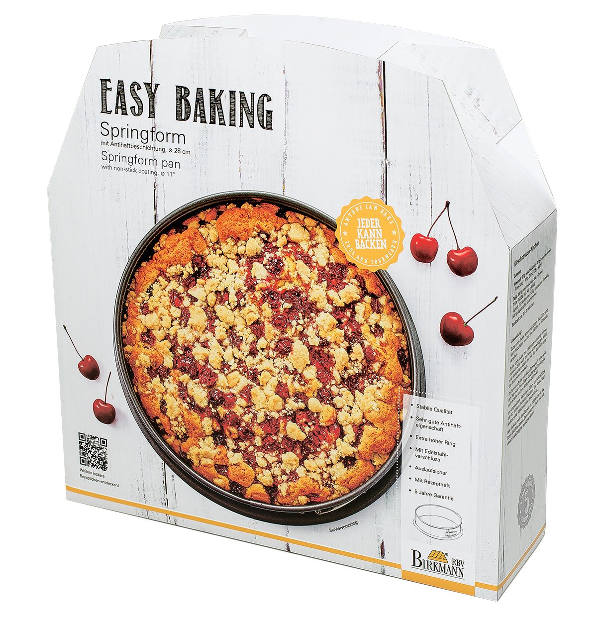 Birkmann Easy Baking Spring-Form 28cm mit hohem Rand