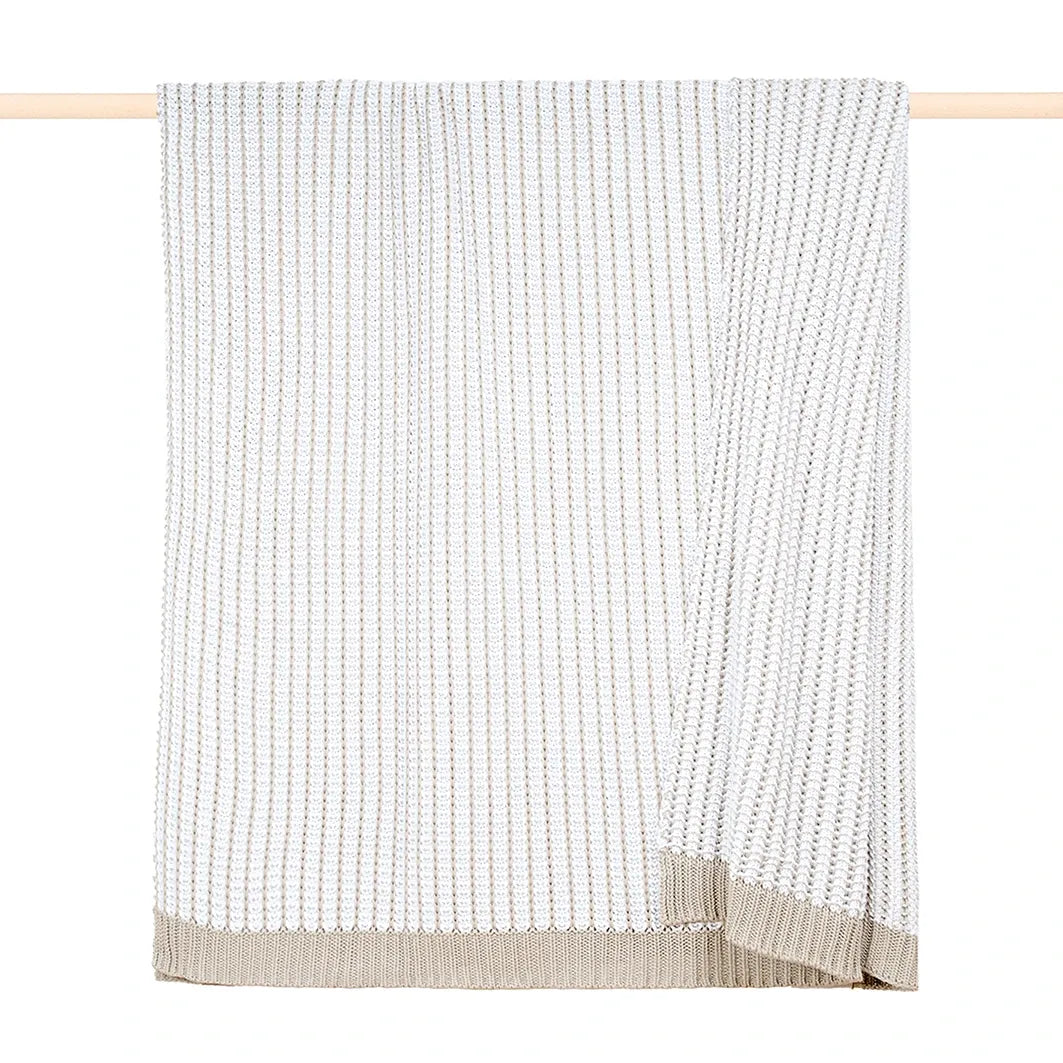 Proflax Plaid Breeze beige-weiß 130x170cm