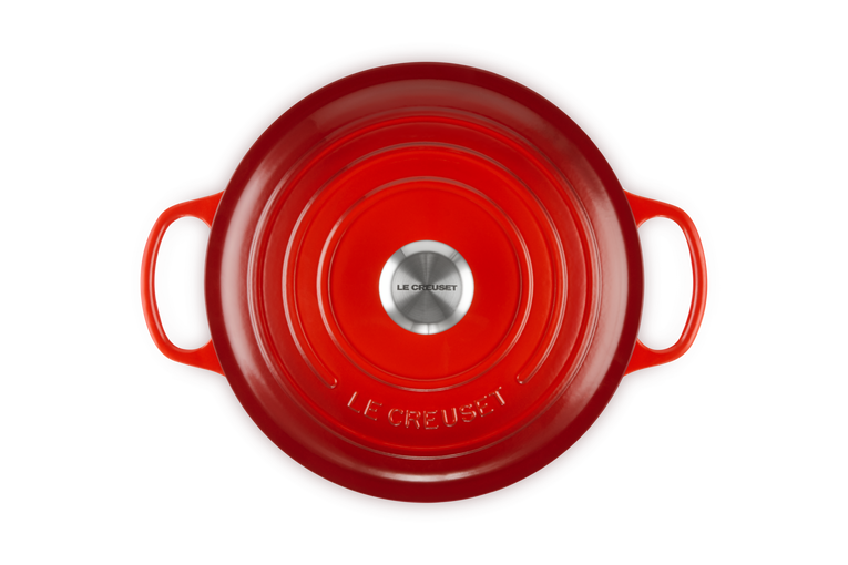 Le Creuset Bräter Gusseisen rund kirschrot 26 cm 5.3 l