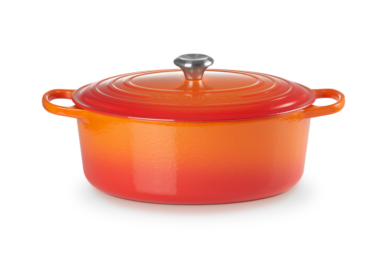 le Creuset Bräter Gusseisen oval ofenrot 33 cm 7.5 l