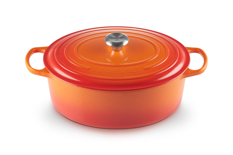 le Creuset Bräter Gusseisen oval ofenrot 33 cm 7.5 l
