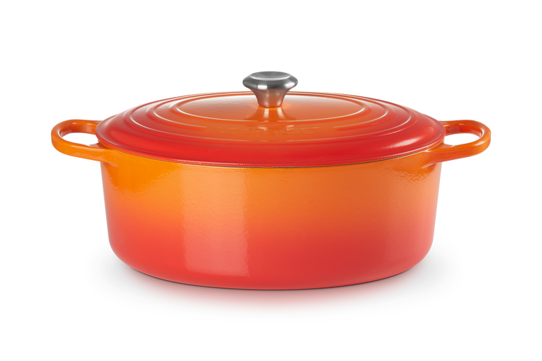 Le Creuset Bräter Gusseisen oval ofenrot 31 cm 6.3 l