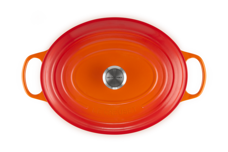 Le Creuset Bräter Gusseisen oval ofenrot 35 cm 8.9 l
