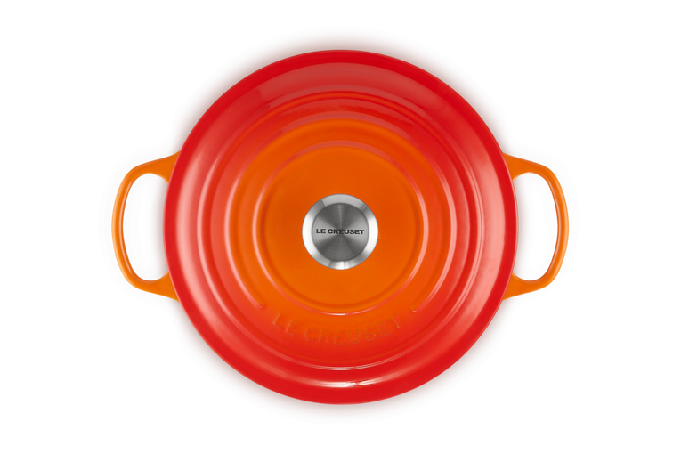 Le Creuset Bräter Gusseisen rund ofenrot 26 cm 5.3 l