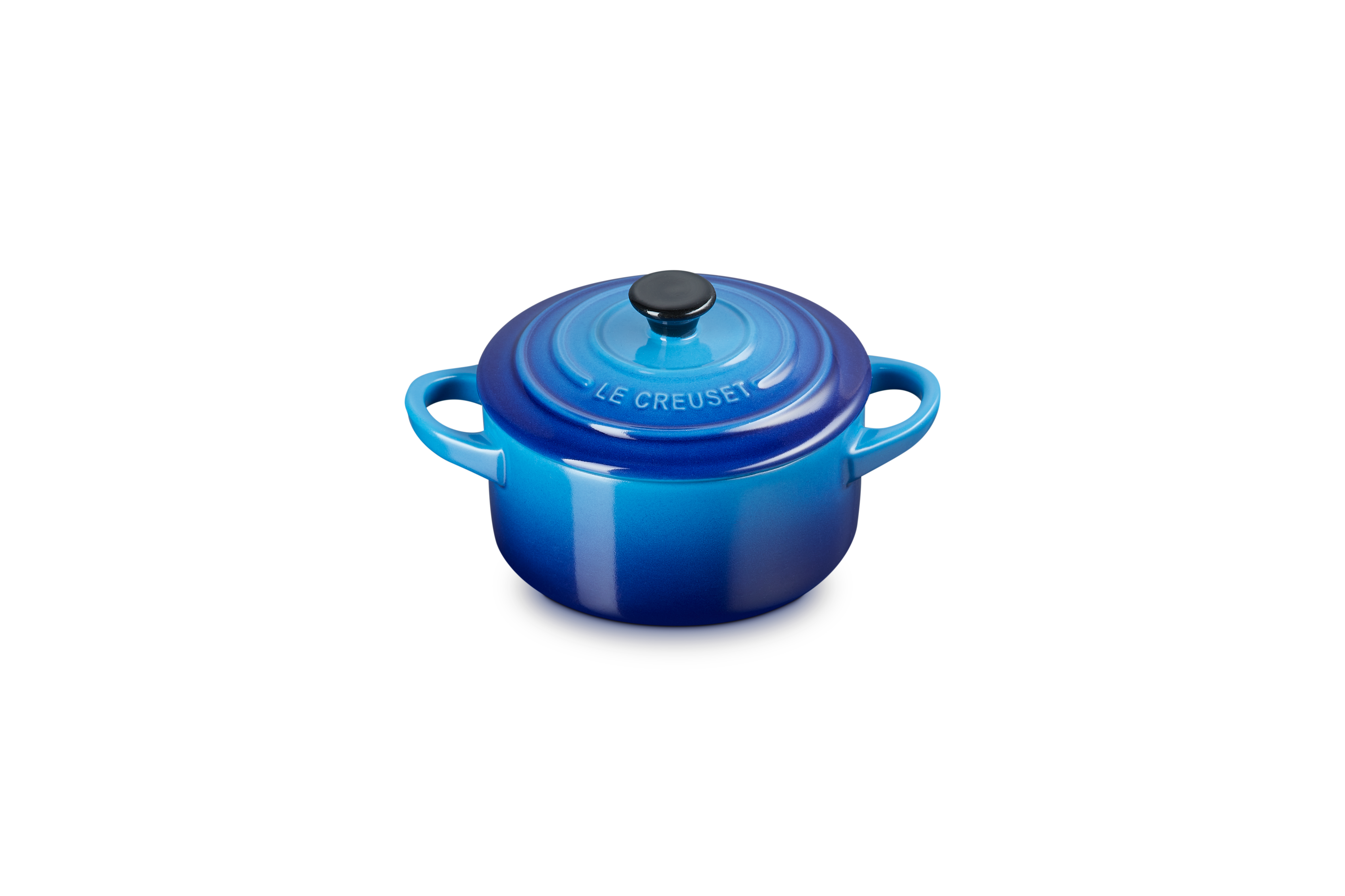 Le Creuset Mini-Cocotte Steinzeug azure 10 cm 0.25 l