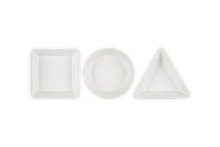 Le Creuset Tapasschalen 3-Set meringue