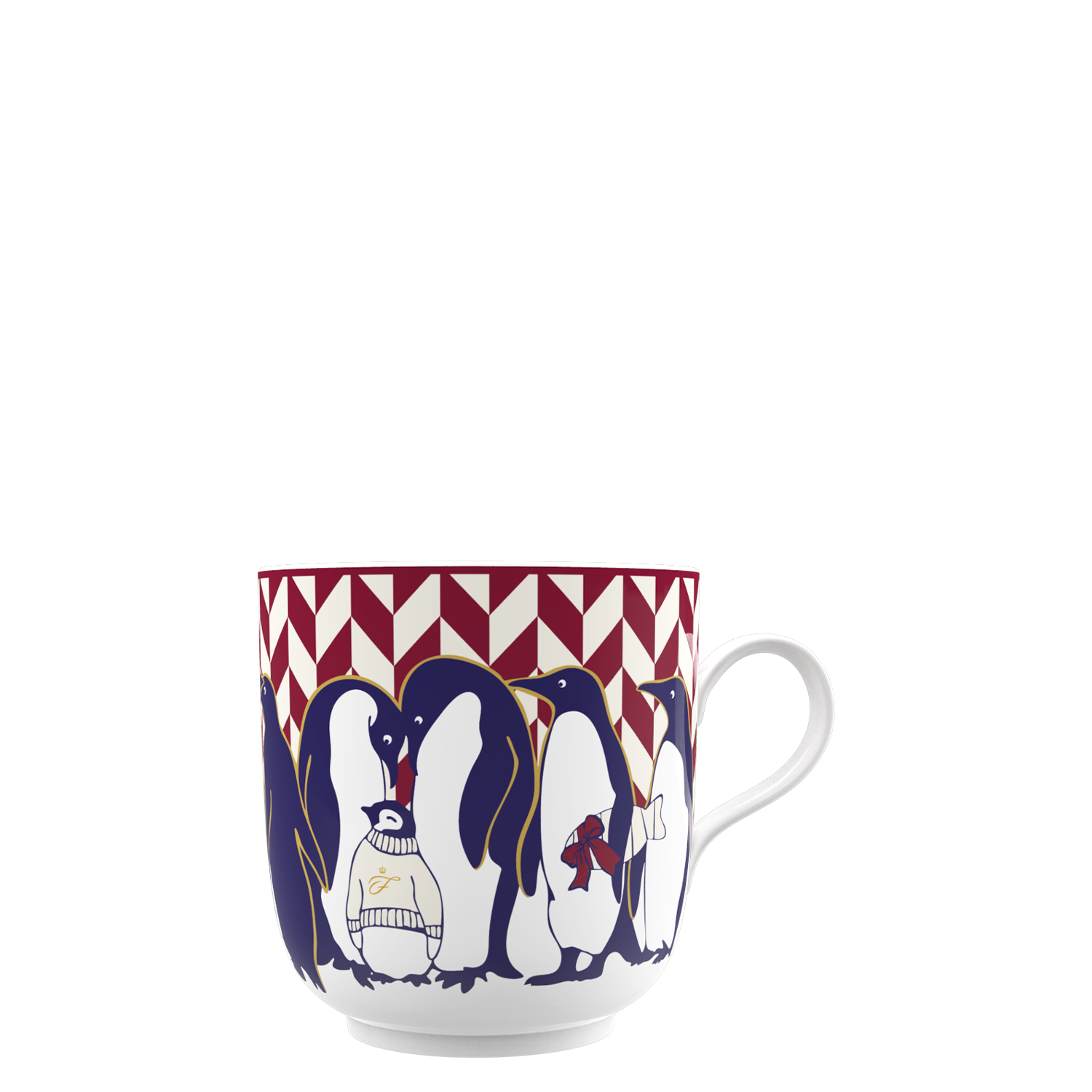 Fürstenberg Becher Festive Penguin