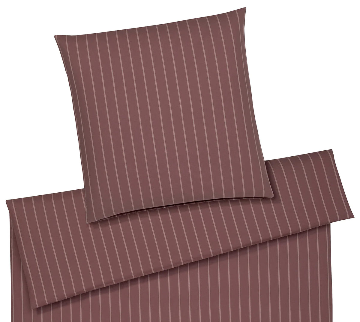 Bettwäsche altrosa mit streifen