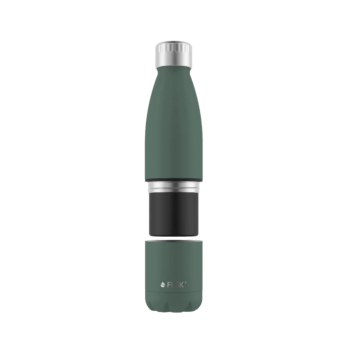 FLSK Explorer Trinkflasche mit Becher ridge green