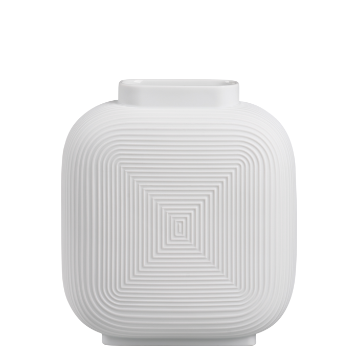 Fürstenberg Vase Linda weiß satiniert