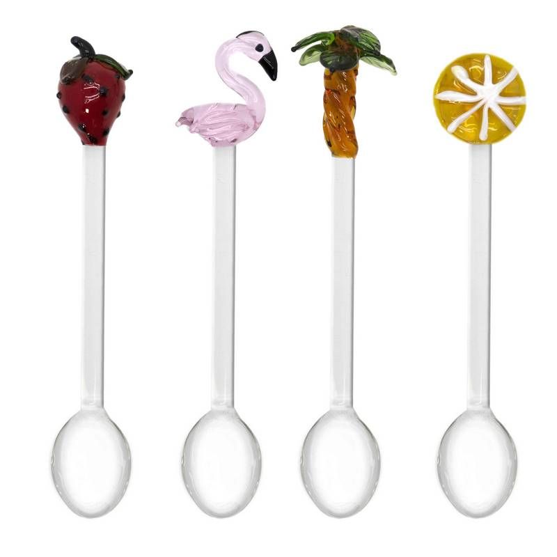 WD Lifestyle Sommer Glaslöffel 4er Set