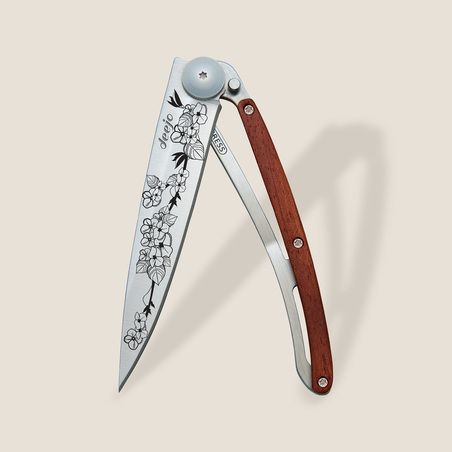Deejo Taschenmesser 37g Korallenholz Kirschblüte