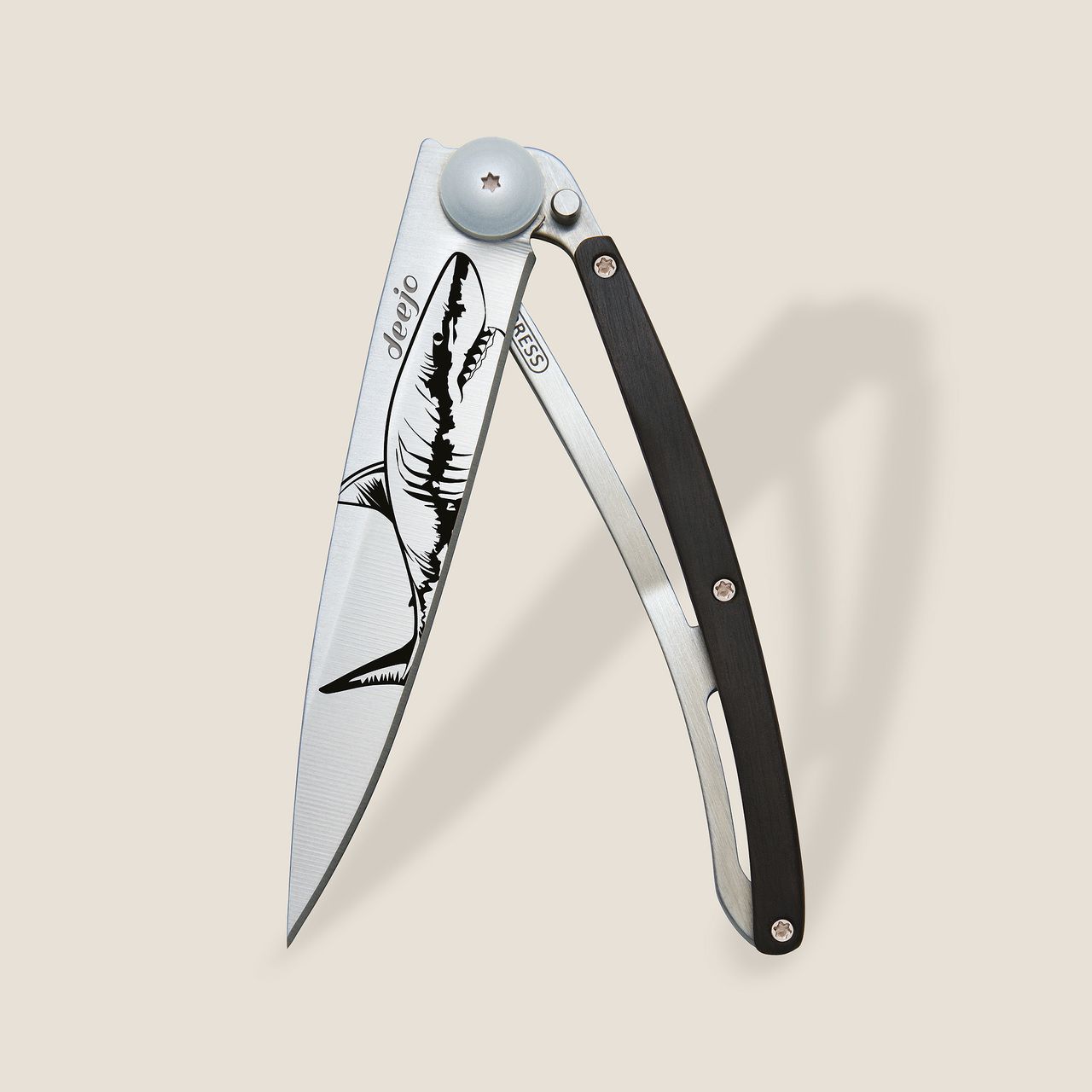Deejo Taschenmesser 37g Ebenholz Hai