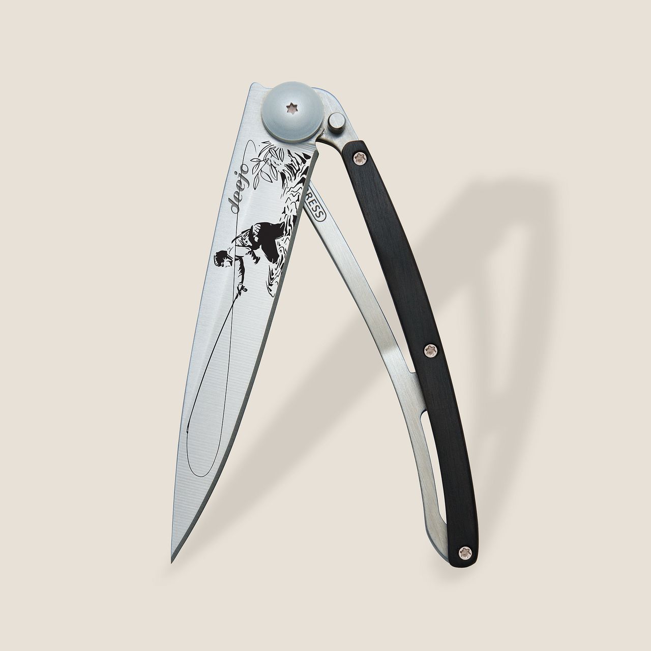 Deejo Taschenmesser 37g Ebenholz Fliegenfischen