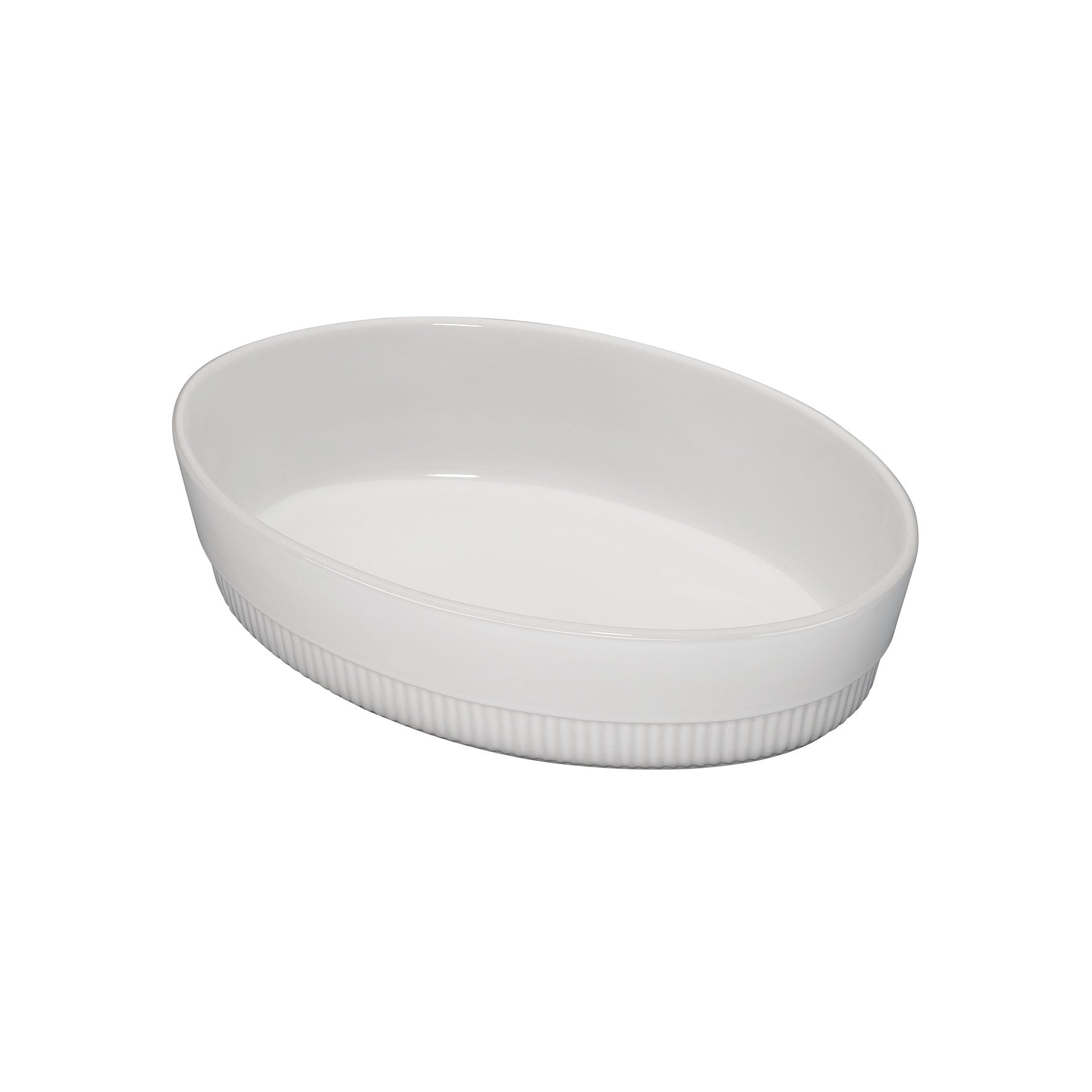 Spring CHALET Auflaufform oval 30cm weiß