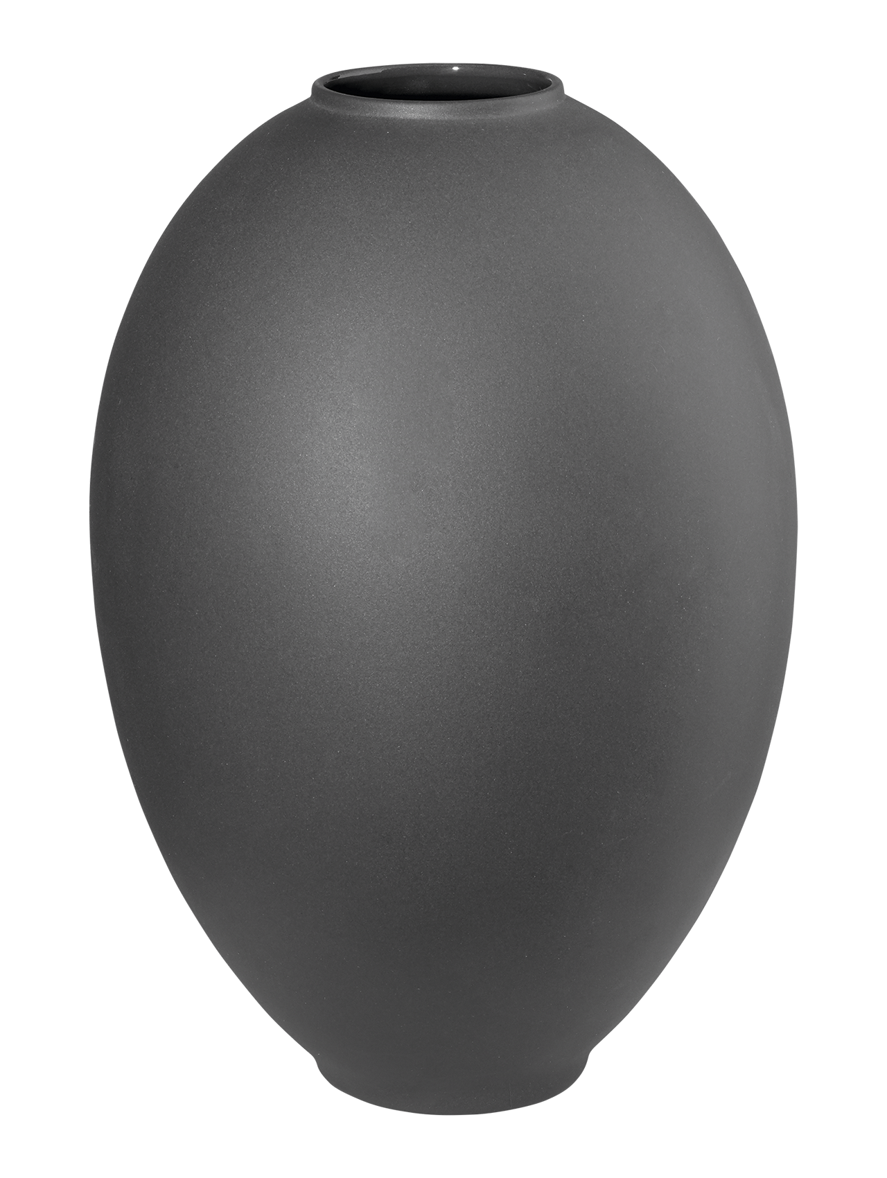 ASA mara Vase basalt D. 17 cm H. 25 cm Handarbeit