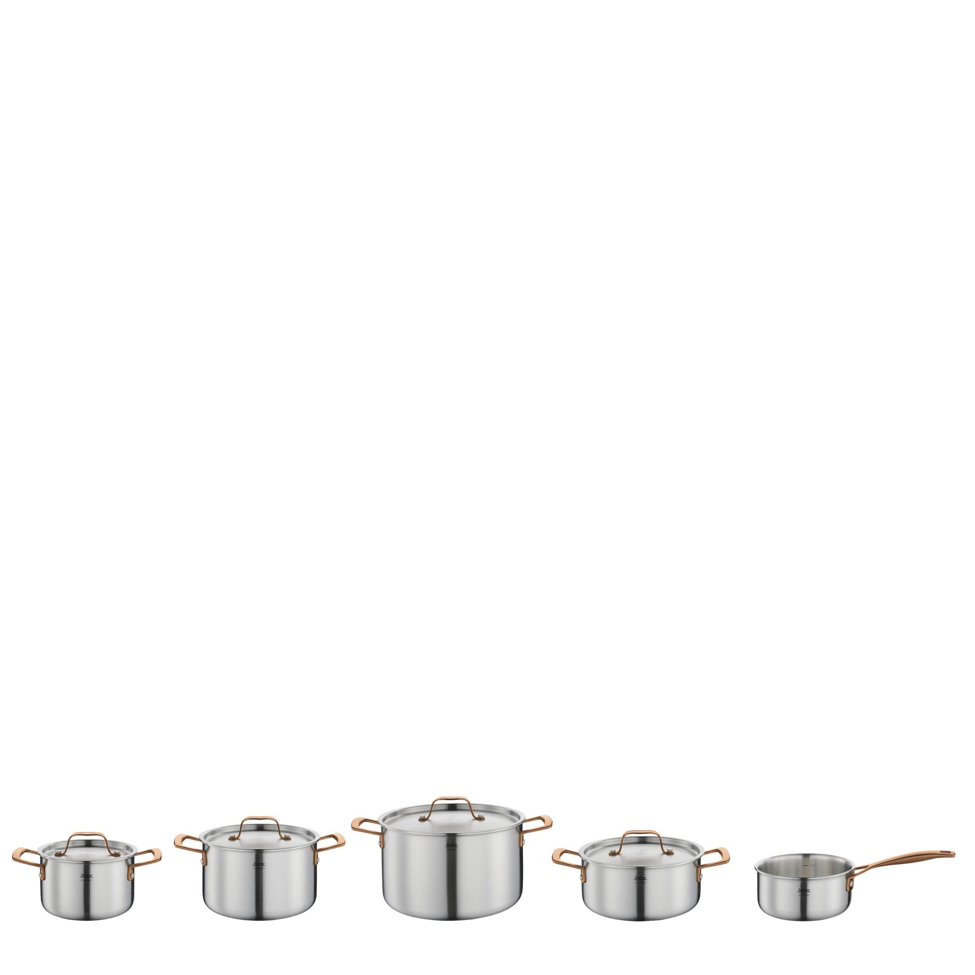 Spring GOURMET Topf-Set 5-teilig roségold