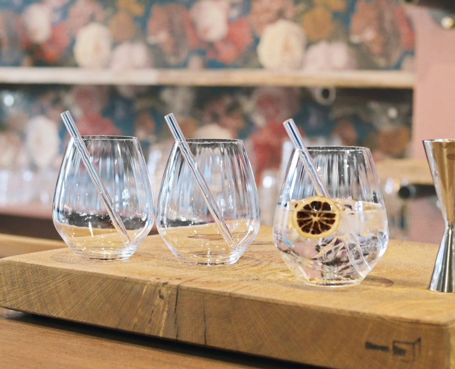 Nachtmann TASTES GOOD Gin Tonic-Gläser + Glastrinkhalme 4er Set