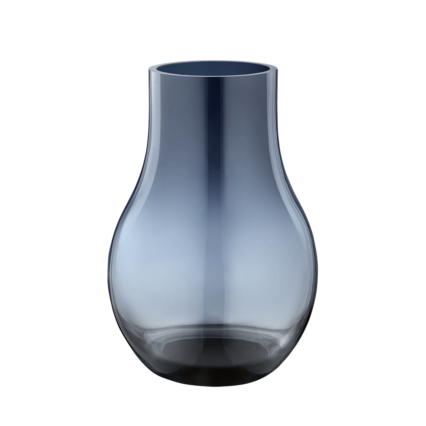 Georg Jensen Vase Cafu Glass tiefblau 216 mm