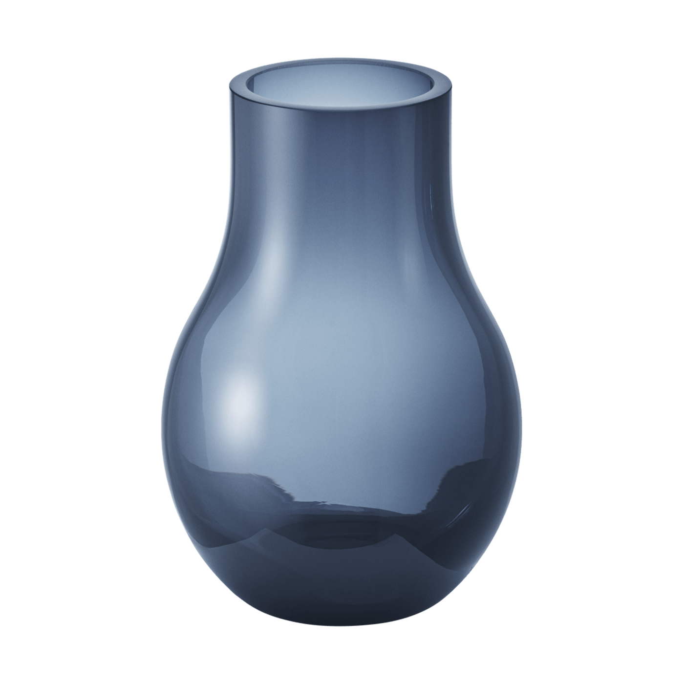 Georg Jensen Vase Cafu Glass tiefblau 216 mm