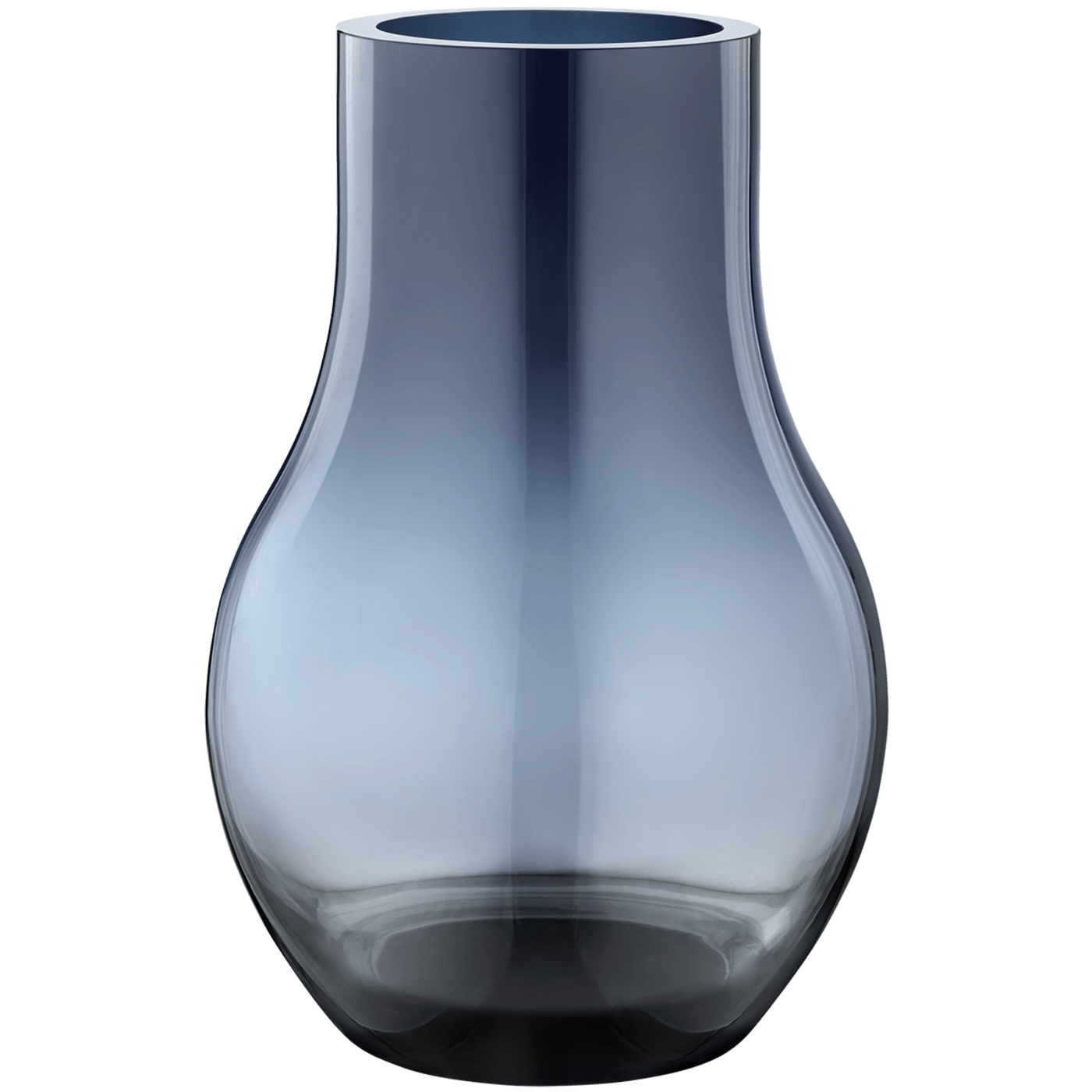Georg Jensen Vase Cafu Glass 300 mm tiefblau
