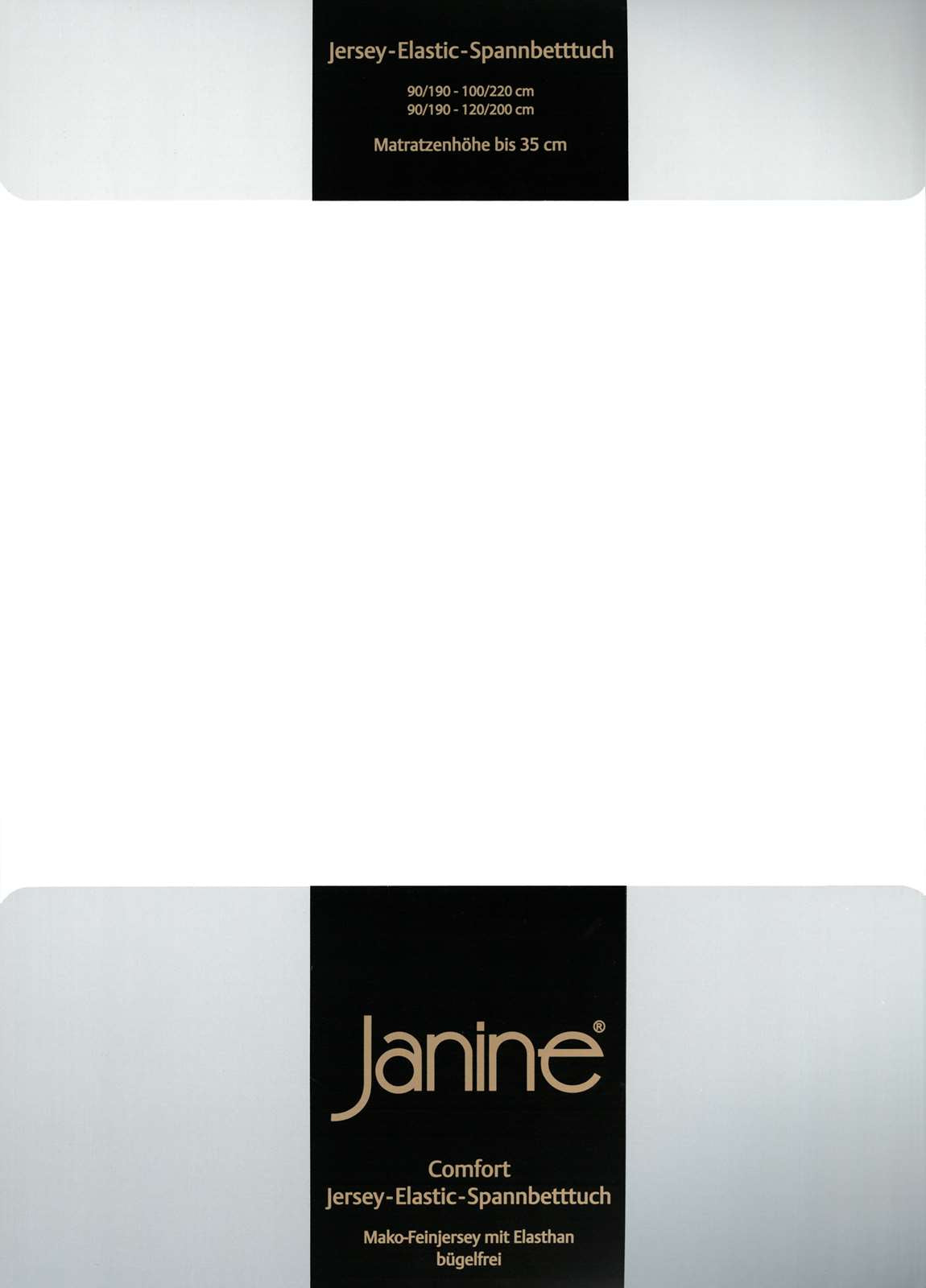 Janine Spannbetttuch Comfort Elastic-Jersey Fb. 10 weiss