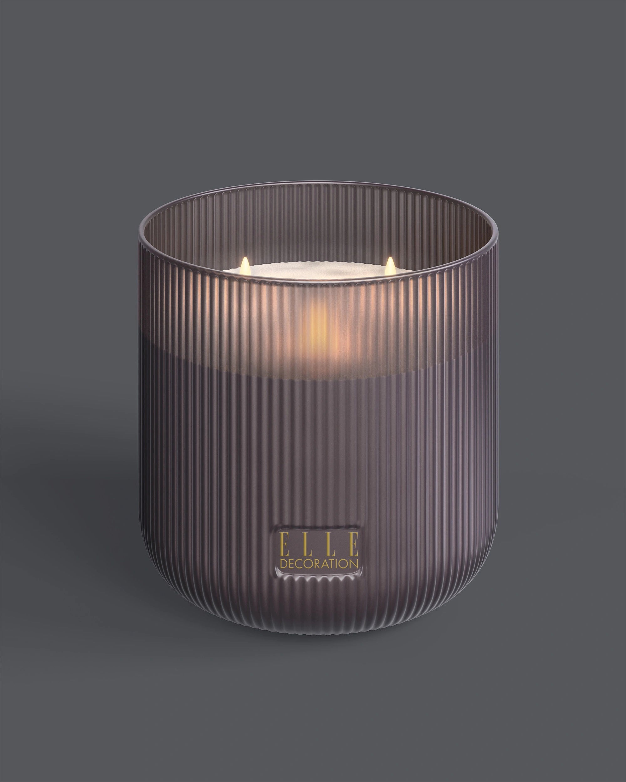 Led kerze taupe
