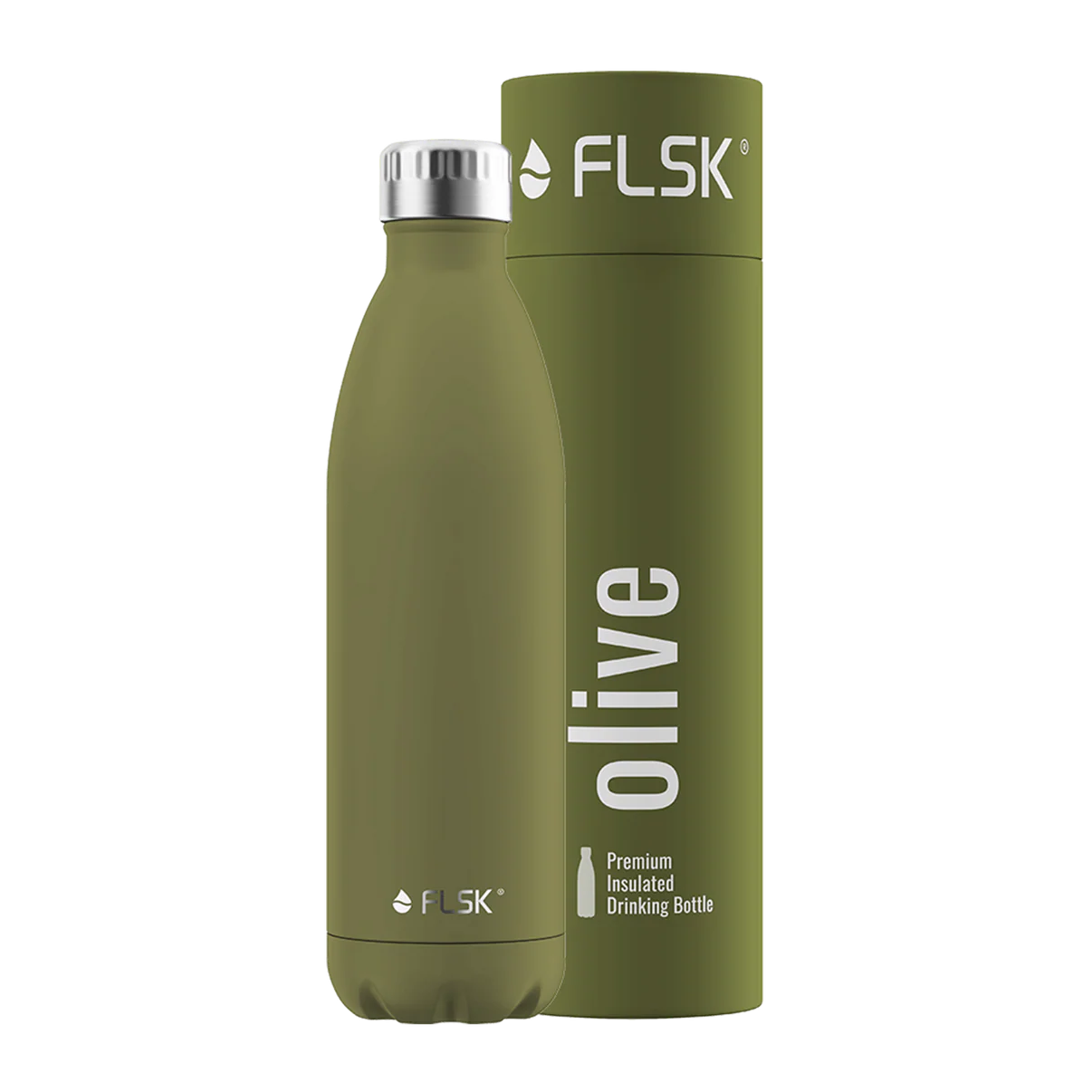 FLSK Trinkflasche olive 750ml