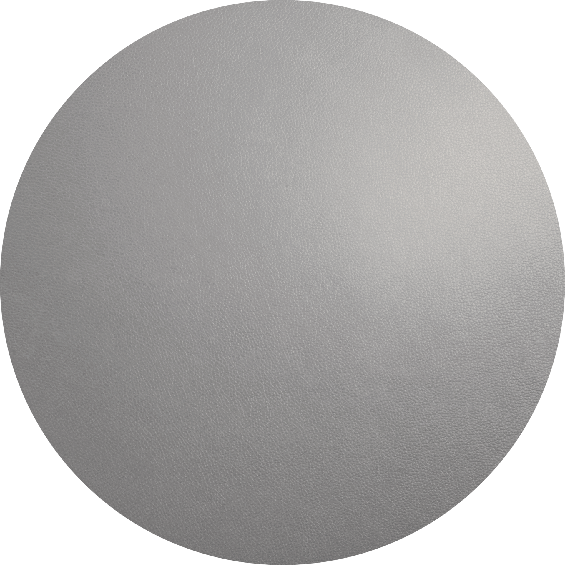 ASA leather optic Tischset rund cement D. 38 cm Lederoptik