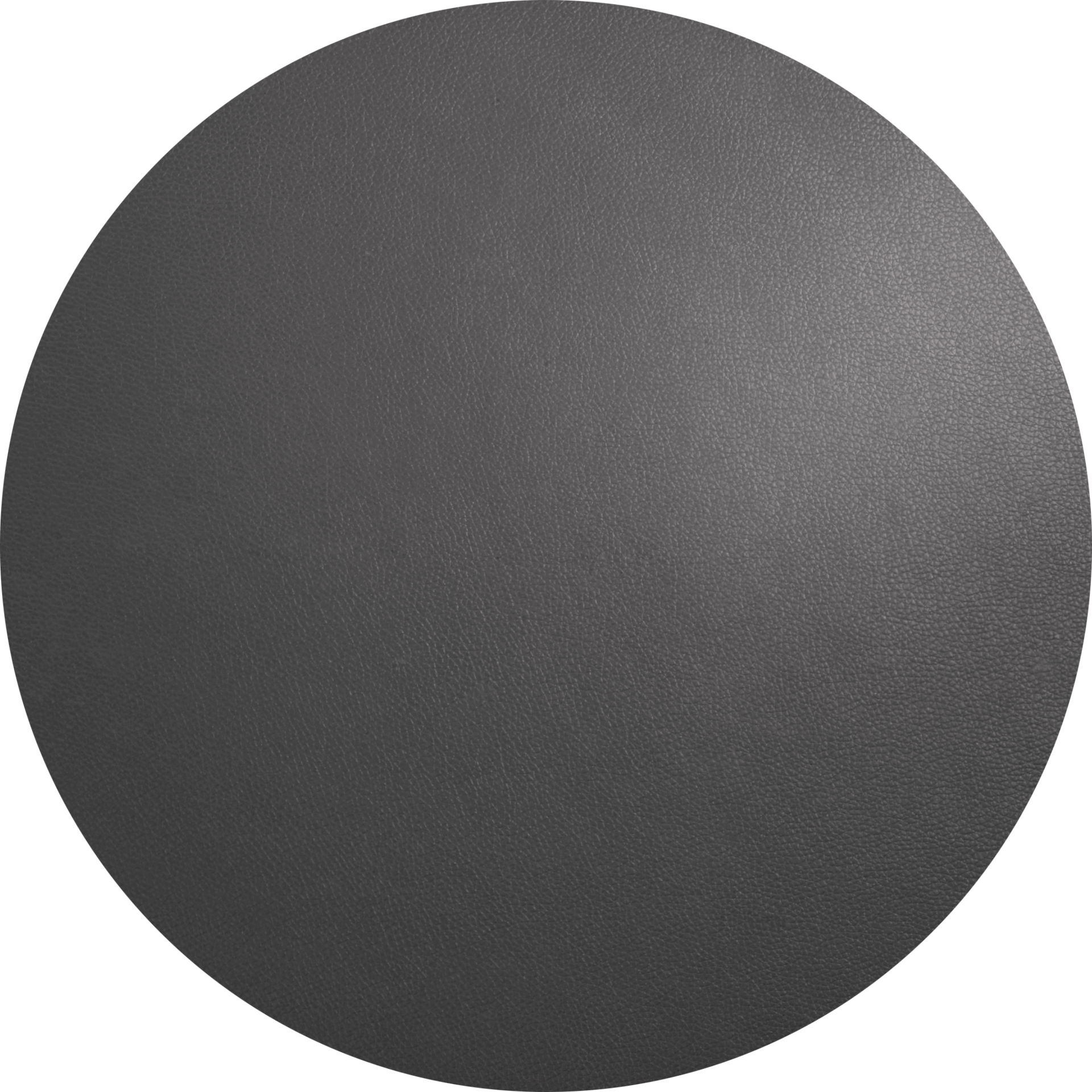 ASA leather optic Tischset rund basalt D. 38 cm Lederoptik