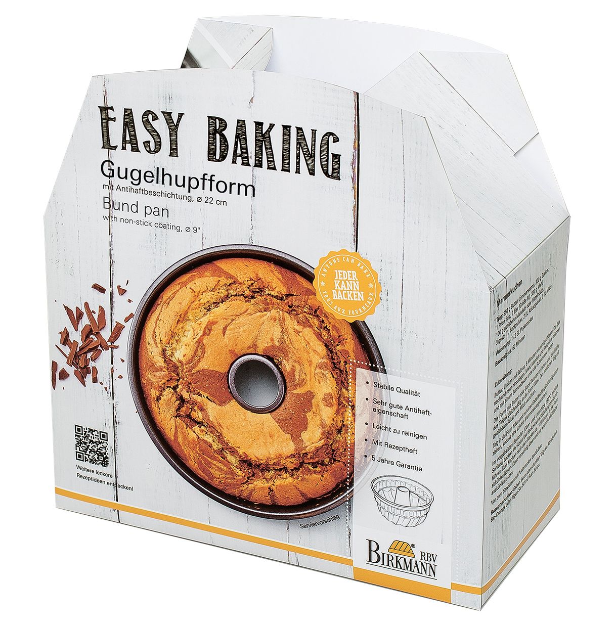 Birkmann Easy Baking Gugelhupf-Form 22cm