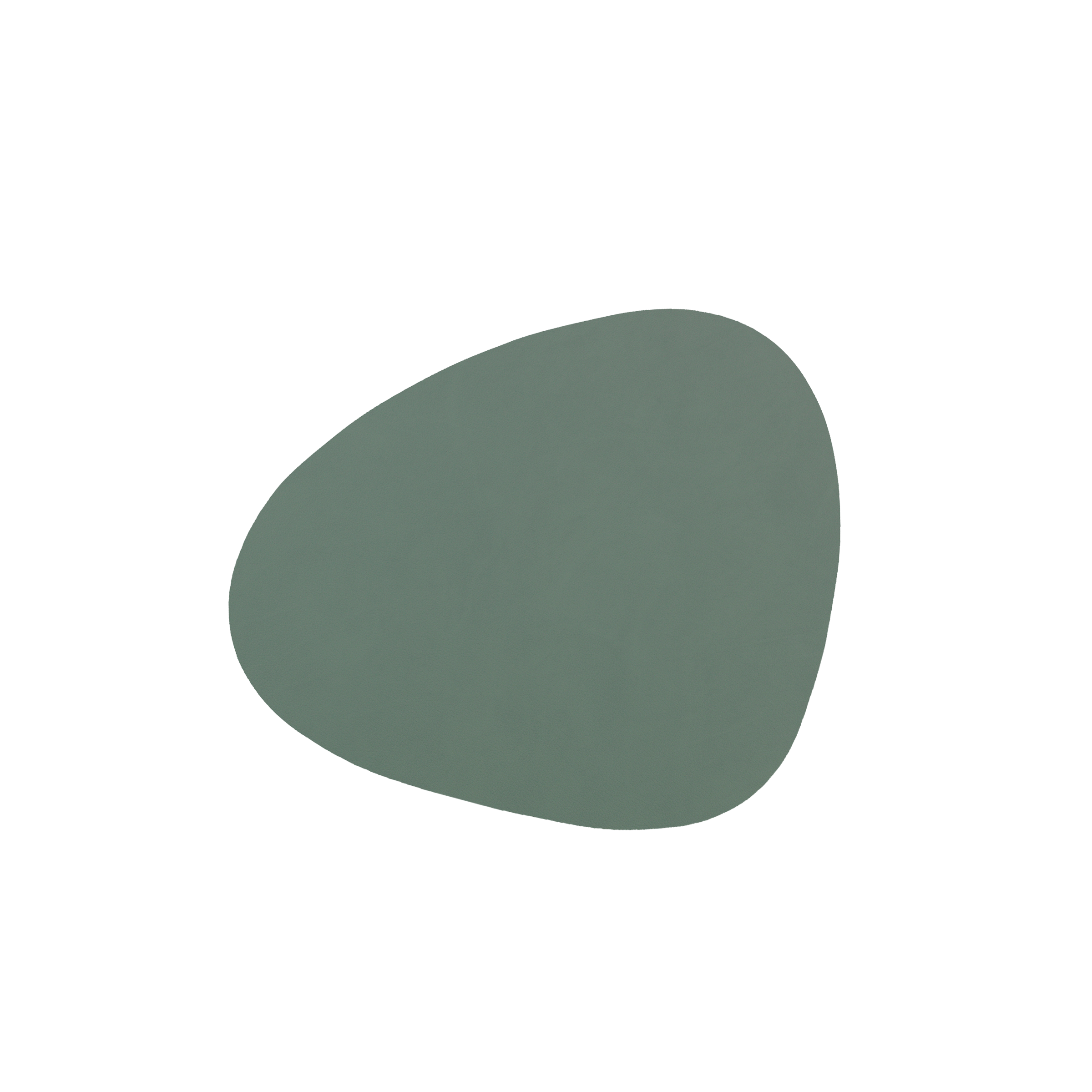 LindDNA Glasuntersetzer Leather Nupo pastell green Curve 11 x 13 cm