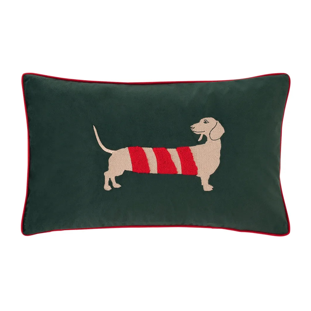 Pad Candycane Kissenhülle dark green, 30 x 50 cm