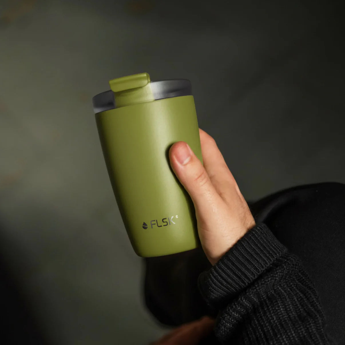 FLSK Thermobecher To go olive 350ml
